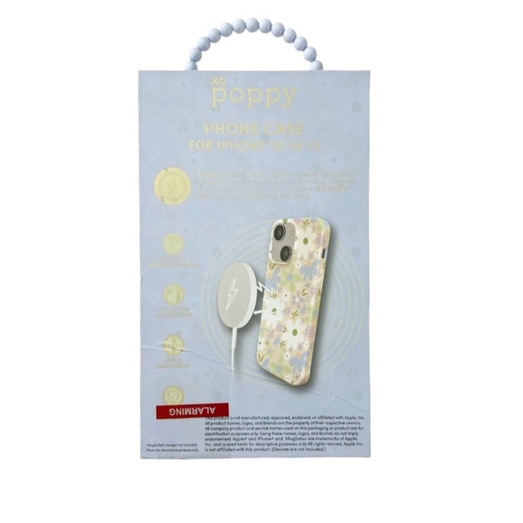 Xo Poppy iPhone Case 15|14|13 MagSafe Compatible NIB - Picture 2 of 2